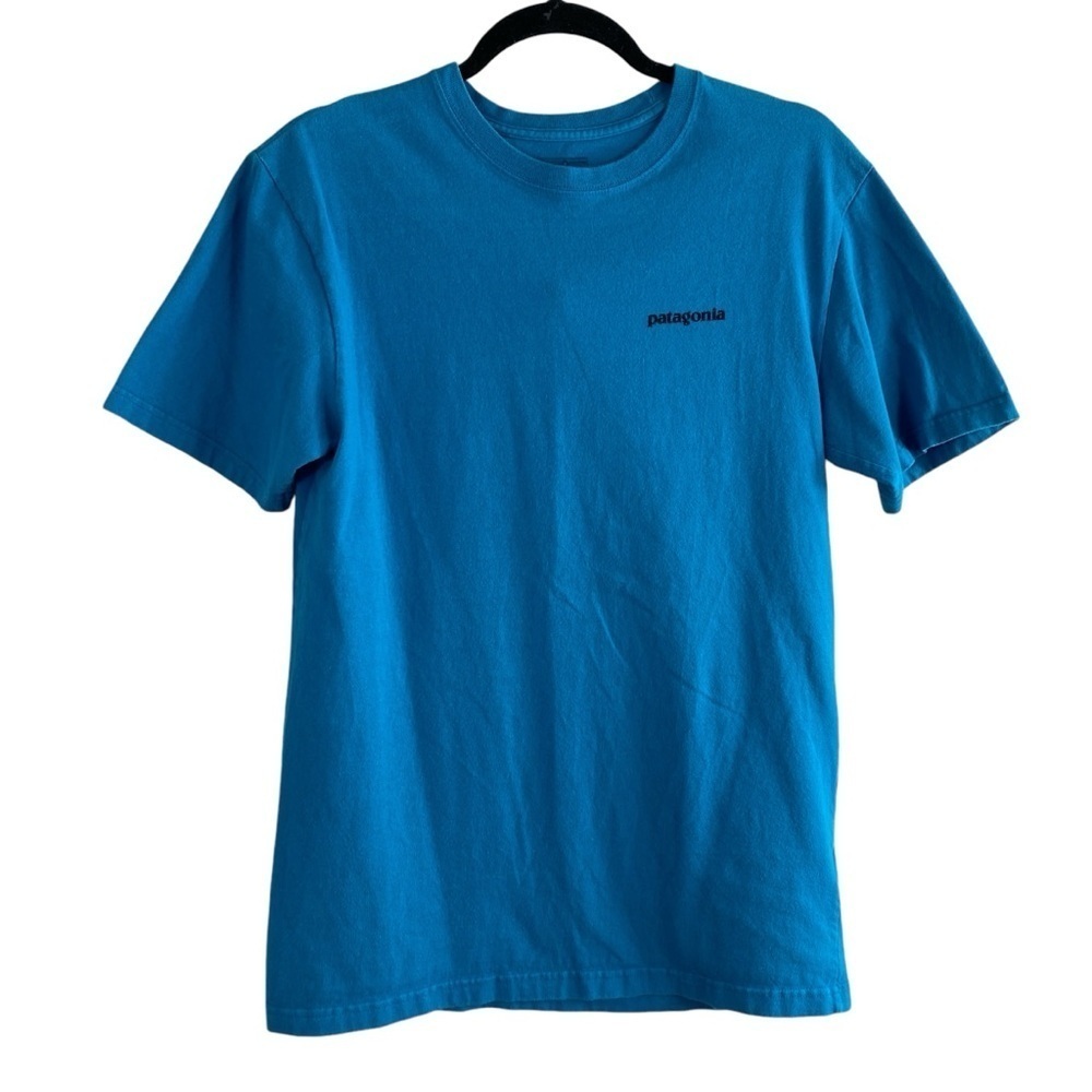 PATAGONIA Men’s Grecian Blue P6 Loho TshirtTee